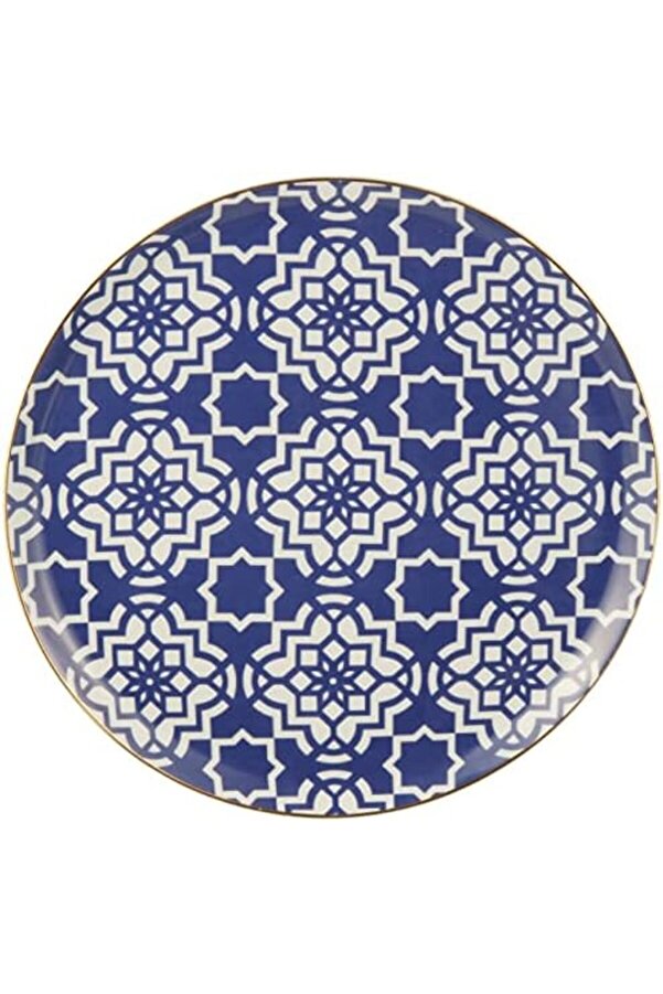Shopverse Morocco Desen7 Mor Düz Tabak 28Cm Trendfli̇ck 1014773