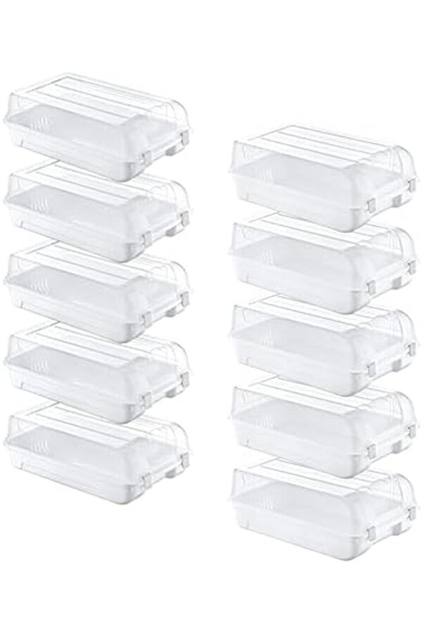 Shopverse 10 Lu Set 5 Kadın & 5 Erkek Beyaz Ayakkabı Kutusu Trendfli̇ck 1014773