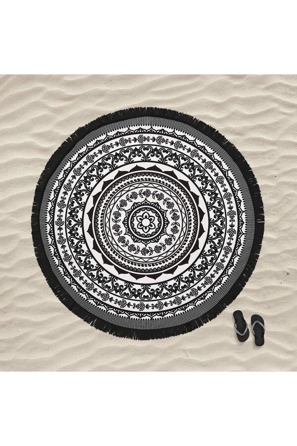 Shopverse Mandala 4 Yuvarlak Plaj Havlusu Trendfli̇ck 1014773
