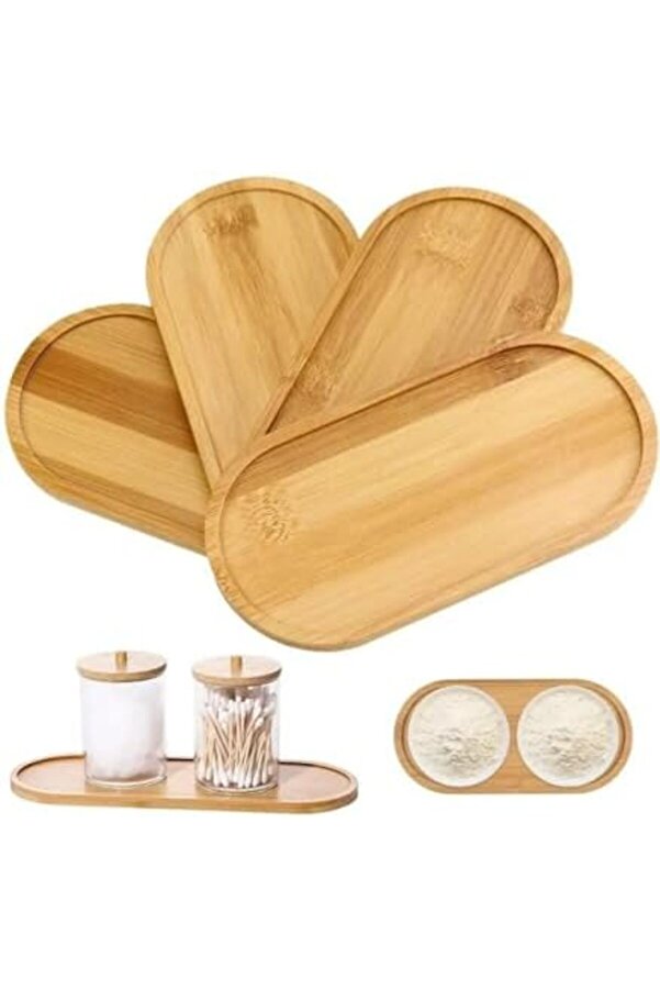 Shopverse Bambu Yağdanlık Altlığı Sunumluk Şık Ve Dayanıklı Ahşap Tepsi̇ (Oval) Trendfli̇ck 1014773