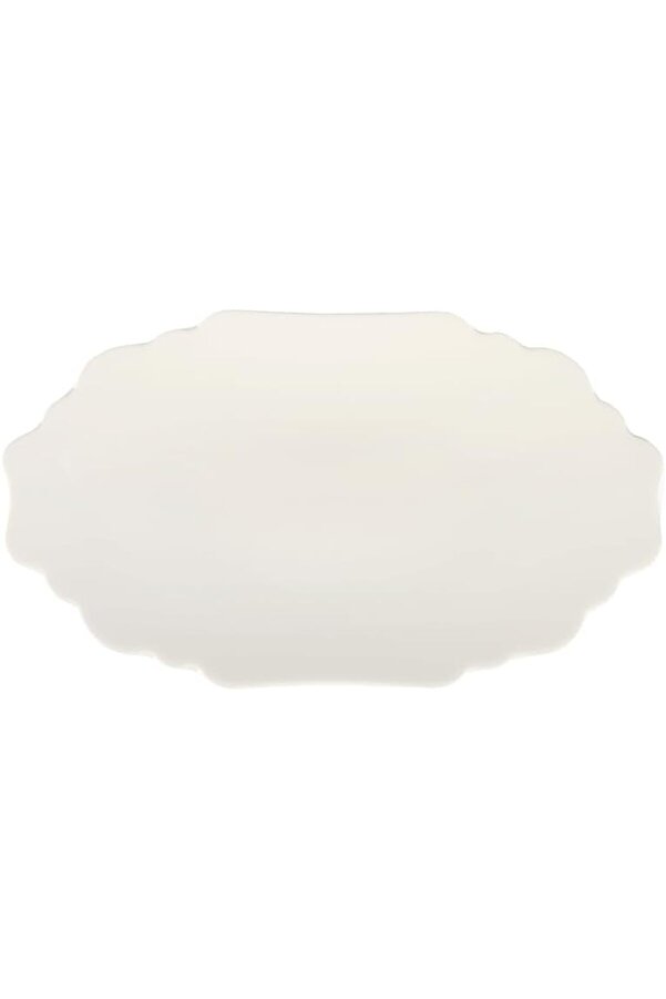 Shopverse Ti̇de Alumi̇li̇te Kayık Tabak 32 Cm, Tekli̇ Trendfli̇ck 1014773