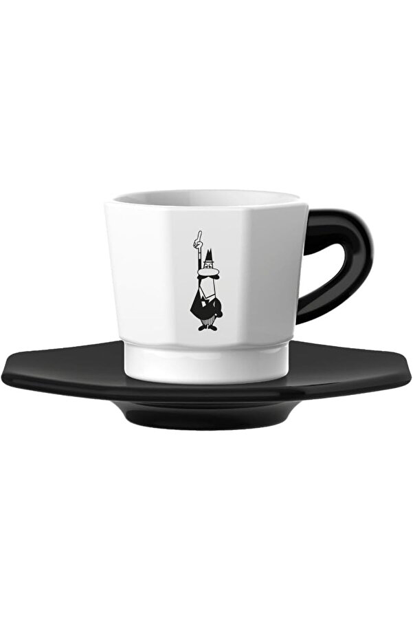 Shopverse - 4 Lü Espresso Fi̇ncan Seti̇ - Seki̇zgen Tasarım - Si̇yah Beyaz Renk - Trendfli̇ck 101477