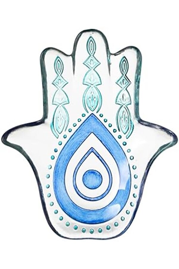 Shopverse Concept Hamsea Mavi̇ Dekorati̇f Tabak 27Cm Trendfli̇ck 1014773