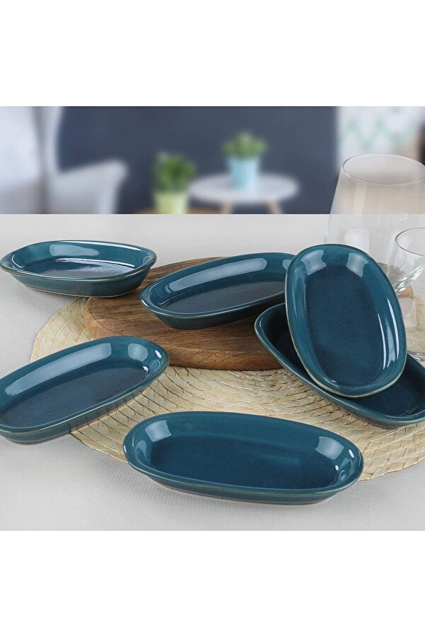 Shopverse Safi̇r Hi̇ti̇t Kayık Tabak 6 Adet 16 Cm Trendfli̇ck 1014773