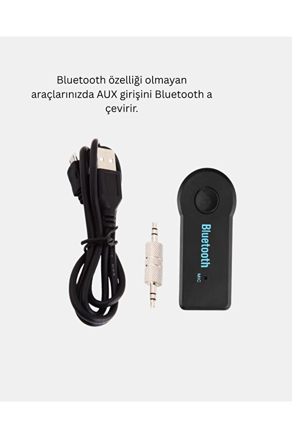 Car Bluetooth Aux Oto Mp3 Player Kablosuz Müzi̇k Ve Görüşme Ci̇hazı
