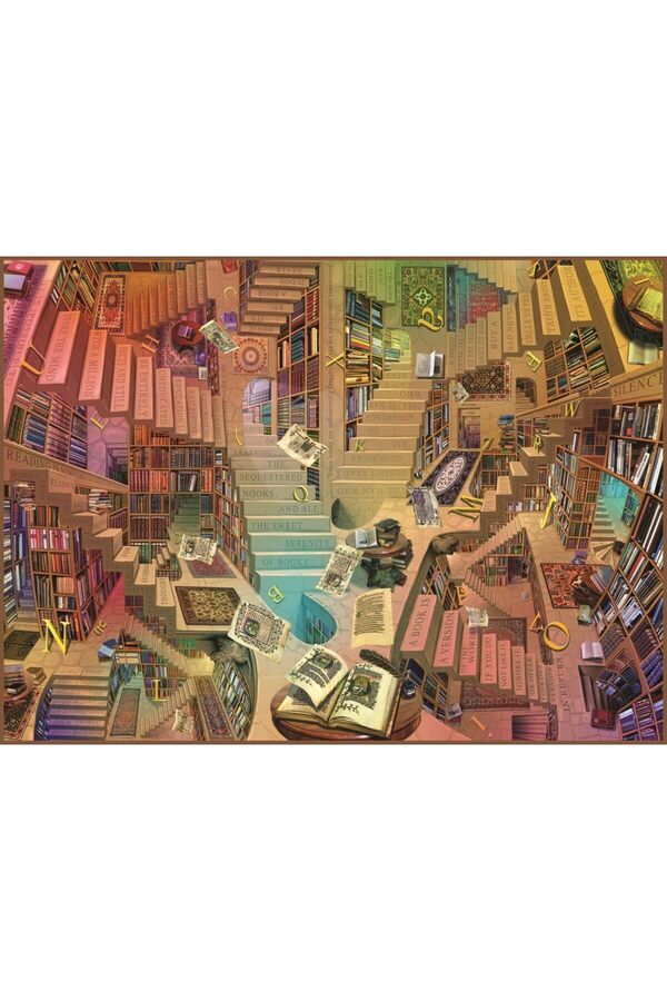 Shopverse Puzzle - Kütüphane / 1000 Parça Puzzle, 1135 Trendfli̇ck 1014773