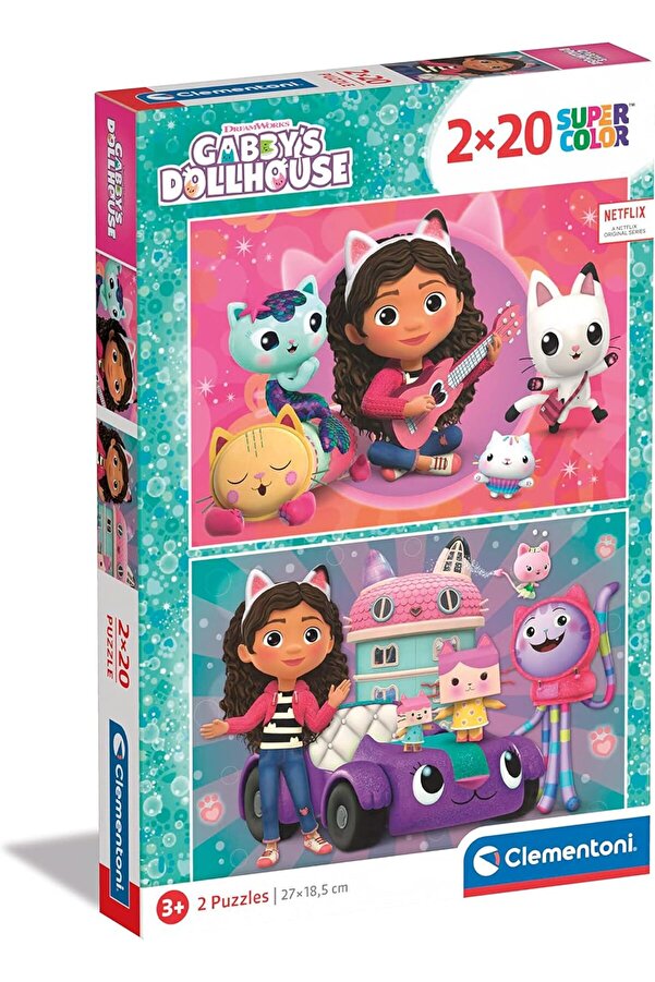 Shopverse 24802 Gabby S Dollhouse Puzzle, Çok Renkli̇ Trendfli̇ck 1014773