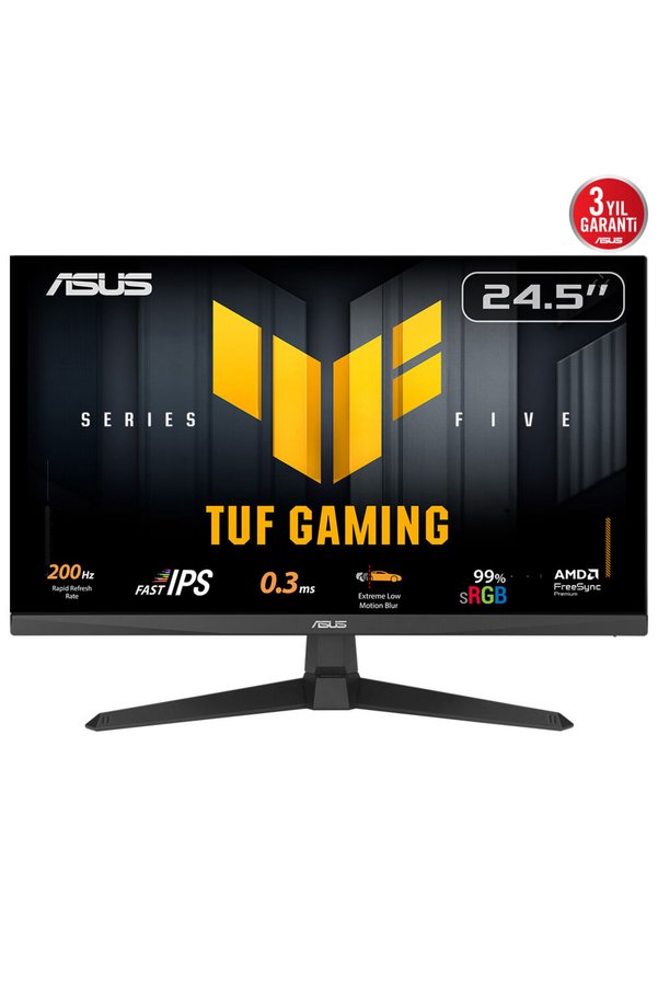 ASUS TUF Gamıng VG259Q5A 24.5 inç 200Hz 0.3ms Elmb Sync Fast IPS Gaming Monitör