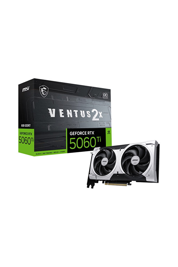 MSI GeForce RTX 5060 TI 8G Ventus 2X OC Plus GDRR7 128Bit DX12 Gaming Ekran Kartı