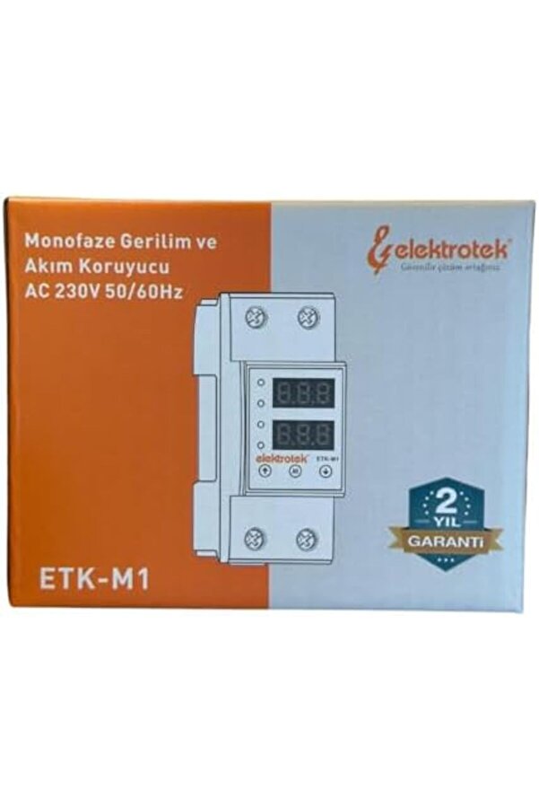 Shopverse Etk-M1 Geri̇li̇m Ve Akım 63A 230V Dın Ray Ayarlanabi̇li̇r Röle Trendfli̇ck 1014773