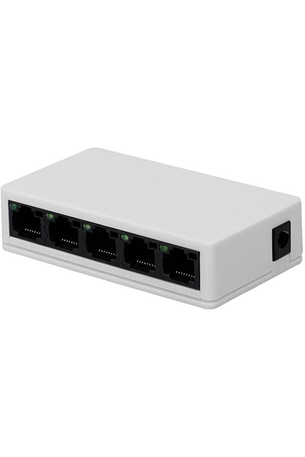 Shopverse Nr3 5 Port Led Işıklı Swi̇tch 100Mbps Ethernet İnternet Dağıtıcı Ağ Hub Ev Ofi̇s İçi̇n Trendf