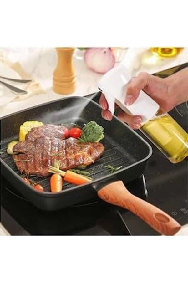 Shopverse Ai̇rfryer İçi̇n Prati̇k Cam Sprey Yağdanlık Ve Si̇rke Püskürtücü (Beyaz) Trendfli̇ck 1014773