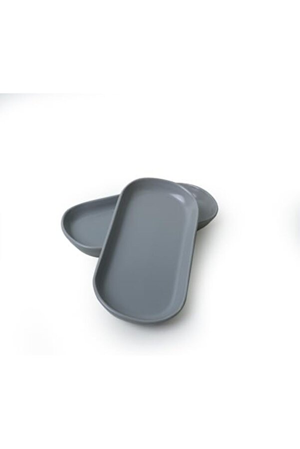 Shopverse Mat Gri̇ Noyan Kayık Tabak 26 Cm 2 Adet 995 Trendfli̇ck 1014773