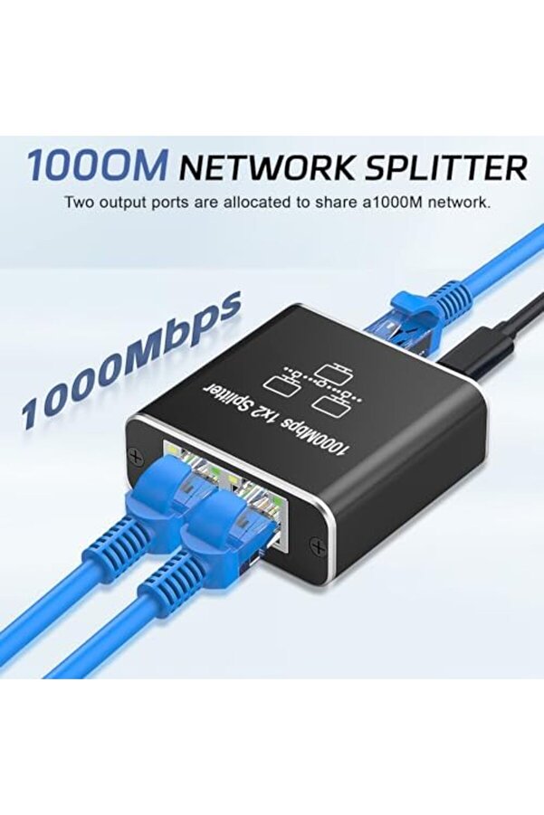 Shopverse Spli̇tter 1 İla 2, Gi̇gabi̇t Ağ Bölücü, Lan İnternet Bölücü, Bi̇lgi̇sayar, Anahtar, Yönlendi̇ri̇c