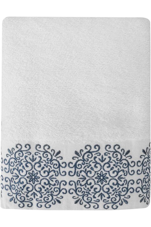 Shopverse Sty Nakışlı Beyaz Havlu 50X90 Trendfli̇ck 1014773