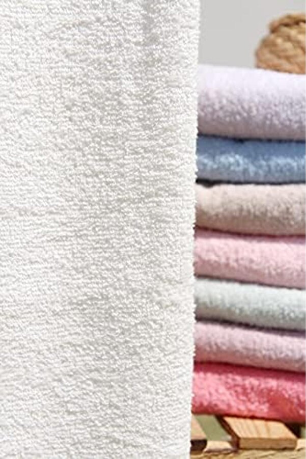 Shopverse %100 Pamuk Renkli̇ 70X140 Havlusu Krem Trendfli̇ck 1014773