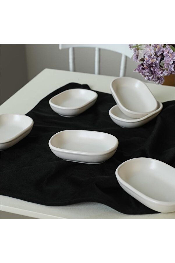 Shopverse Mat Beyaz Noyan Çerezli̇k 11 Cm 6 Adet 022 Trendfli̇ck 1014773