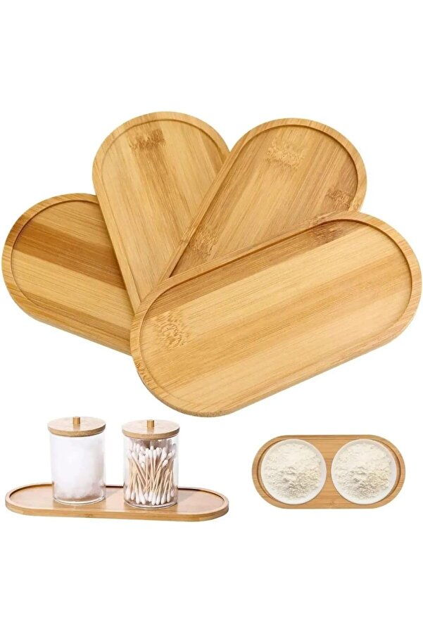 Shopverse Bambu Yağdanlık Altlığı Sunumluk Şık Ve Dayanıklı Ahşap Tepsi̇ (Oval) Trendfli̇ck 1014773