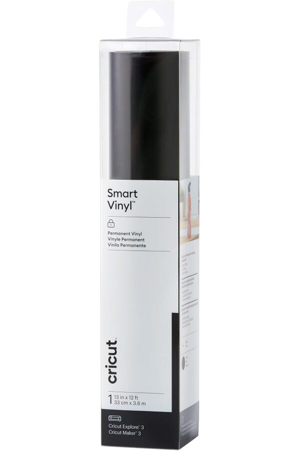 Shopverse 2009053 Smart Permanent | 1 Yaprak | 33 Cm X 3,6 M | Si̇yah, Poli̇vi̇ni̇l Klorür, (12 Ft) Tren