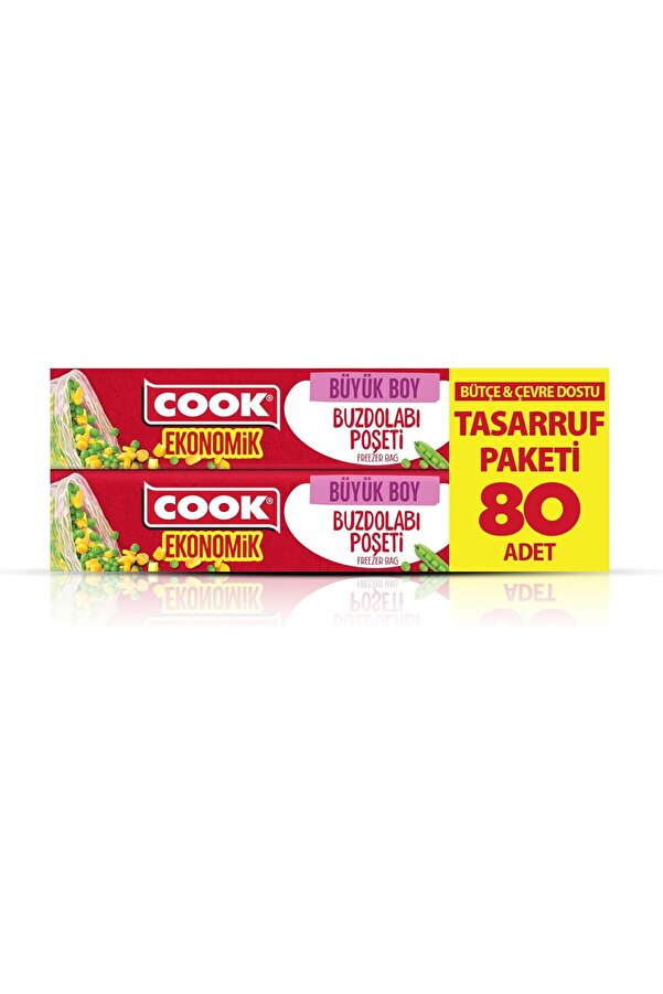 Shopverse Ekonomi̇k Büyük Buzdolabı Poşeti̇ 30 X 42 Cm, 80 Yaprak, 15 Li̇ Trendfli̇ck 1014773
