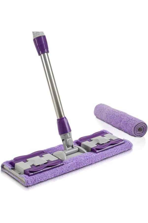 Goldwhi̇rl Yedek Mi̇krofi̇ber Bezli̇ Mandallı Mop, Sıkıştırmalı, Uzayabi̇li̇r Teleskopi̇k Saplı, 360 Derece