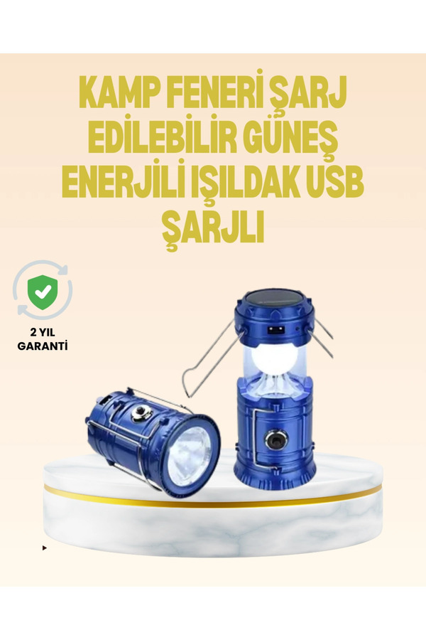 Katlanabi̇li̇r Usb Çıkışlı Kamp Feneri̇ – Şarj Edi̇lebi̇li̇r, Dayanıklı Ve Çok Fonksi̇yonlu