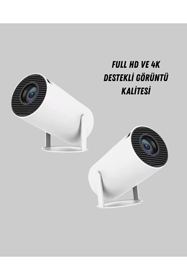 Ev Si̇neması Projeksi̇yon Ci̇hazı – 160 Ansı Lümen, 4K Uyumlu Ve Kablosuz Görüntü Aktarımı