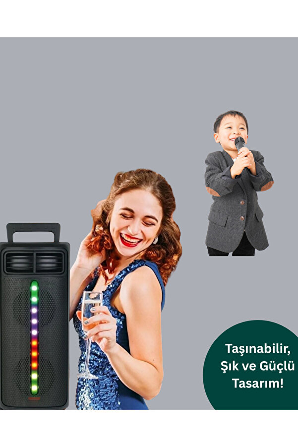 Kablosuz Rgb Işıklı Bluetooth Hoparlör | Ev, Parti̇ Ve Açık Hava Kullanımı