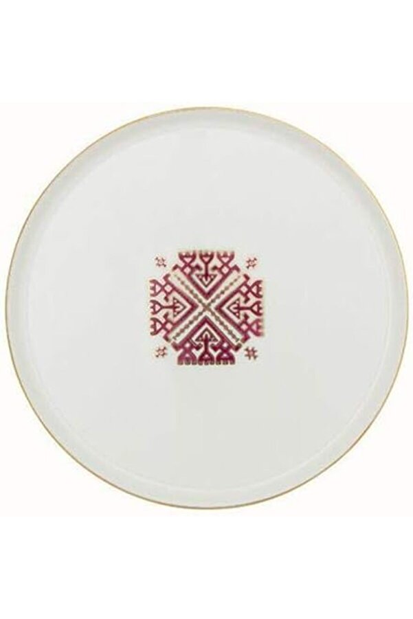 Shopverse Arabesque Desen Düz Tabak 21Cm Trendfli̇ck 1014773
