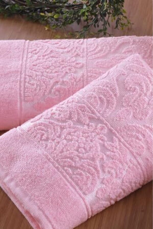 Shopverse Teksti̇l Soft | 2 Li̇ 50X90 Cm El&Yüz Havlu Seti̇ Pembe Trendfli̇ck 1014773