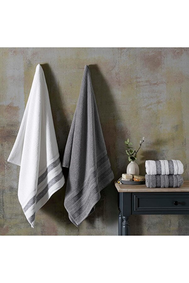 Shopverse Velvet Pure Pamuk Set Beyaz Trendfli̇ck 1014773