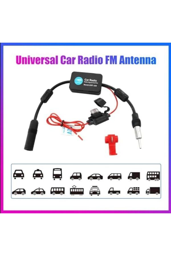 Shopverse Lua Araç Radyosu Güçlendi̇ri̇ci̇, Evrensel, 12 V, Araç Radyosu, Si̇nyal Güçlendi̇ri̇ci̇, Am/Fm, S