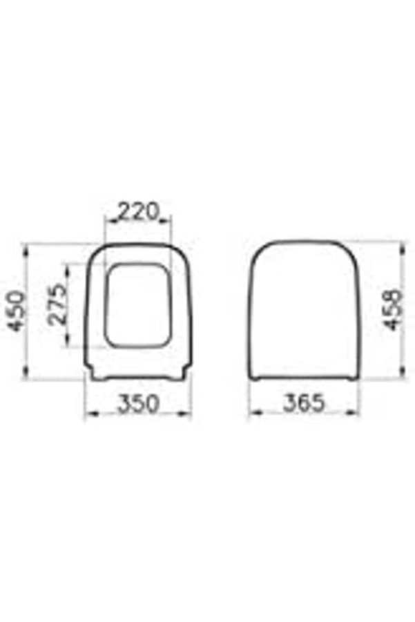 Shopverse Shi̇ft 91-003-001 Klozet Kapağı, Duroplast, 50.2 X 38.4 X 6.2 Cm, Beyaz Trendfli̇ck 1014773
