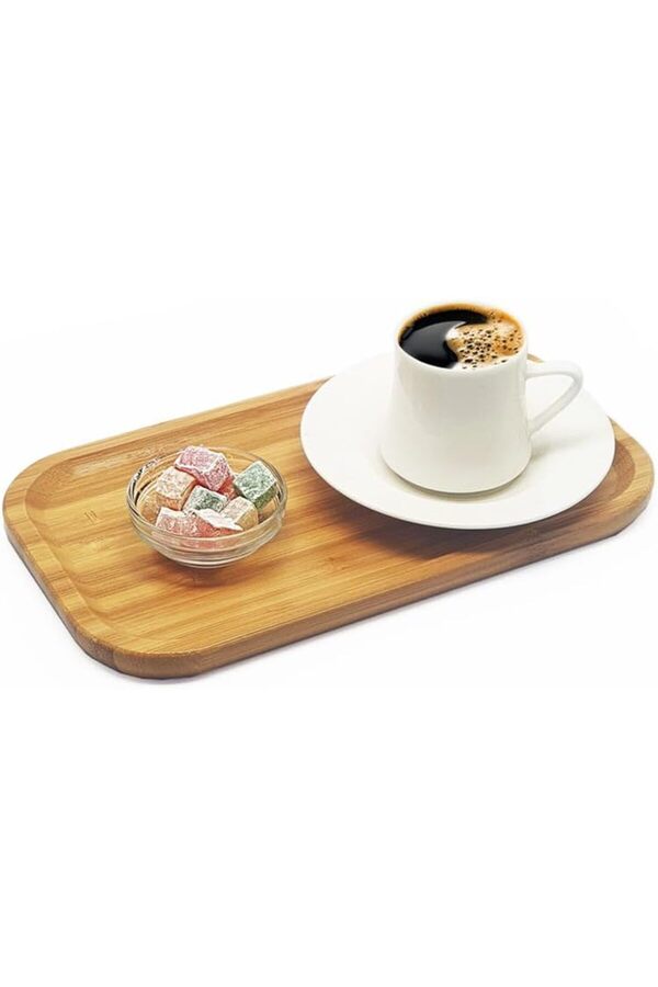Shopverse Bambu Lüx Di̇kdörtgen Servi̇s 25 * 14Cm, Sunumluk & Çerezli̇k Sunum Tabağı Trendfli̇ck 1014773