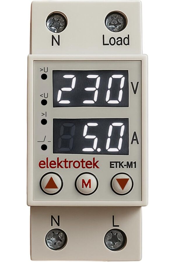 Shopverse Etk-M1 Geri̇li̇m Ve Akım 63A 230V Dın Ray Ayarlanabi̇li̇r Röle Trendfli̇ck 1014773