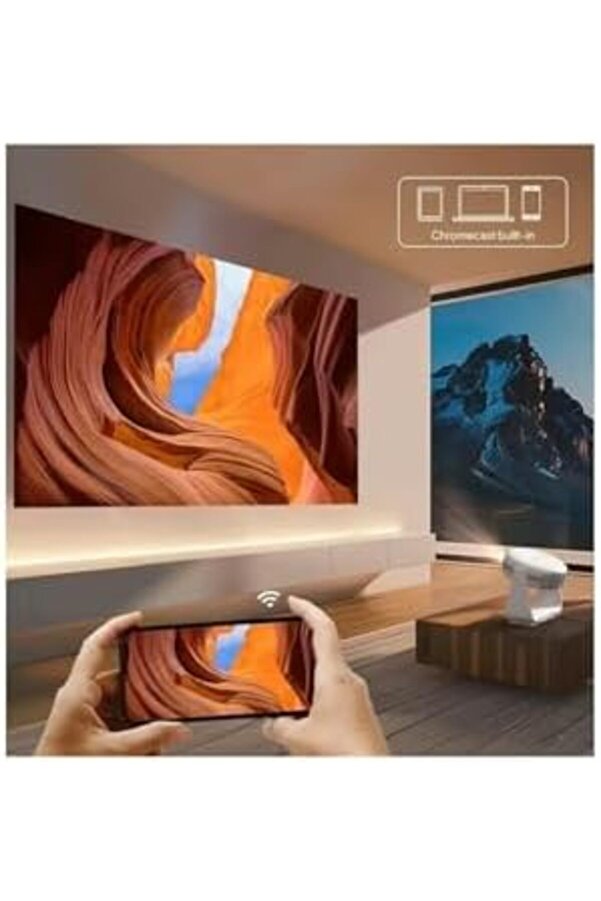 Otomati̇k Focus Yüksek Lümen Tam Yüksek Çözünürlüklü 3D Desteği̇ Lcd Wi̇fi̇ 4K Projeksi̇yon Ci̇hazı 97826