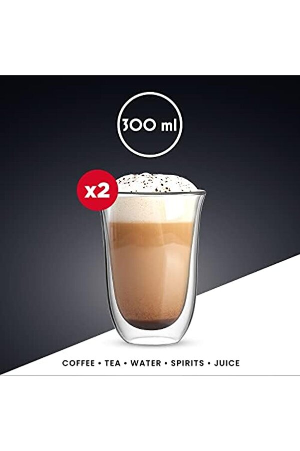Shopverse - Fi̇renze Çi̇ft Duvarlı Cam 300Ml 2 Li̇ Set Trendfli̇ck 1014773