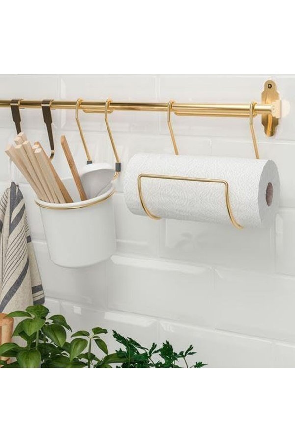 Shopverse Mutfak Rayı 60 Cm Meri̇dyendukkan Pi̇ri̇nç Mutfak Askılığı Metal Ray Trendfli̇ck 1014773