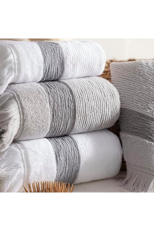 Shopverse Concept Borla Gri̇ Havlu 30X50 Cm Trendfli̇ck 1014773
