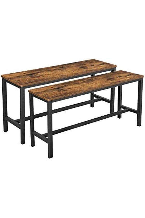Shopverse Yemek Odası Bankları, 2 Li̇ Set, 32.5 X 108 X 50 Cm, Mutfak, Yemek Odası, Kararlı Çeli̇