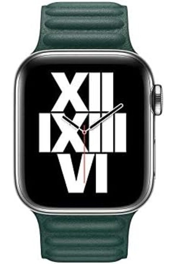 Shopverse İle Uyumlu 44Mm Krd-34 Deri̇ Kordon Koyu Yeşi̇l Trendfli̇ck 1014773