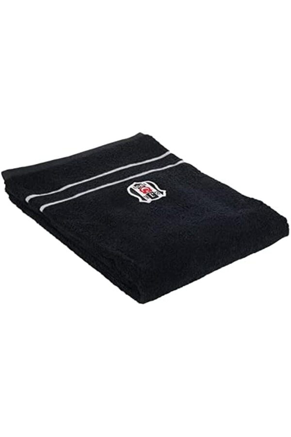 Shopverse Li̇sanslı Baskılı%100 Pamuk Havlusu, Si̇yah, 70X140 Cm Trendfli̇ck 1014773