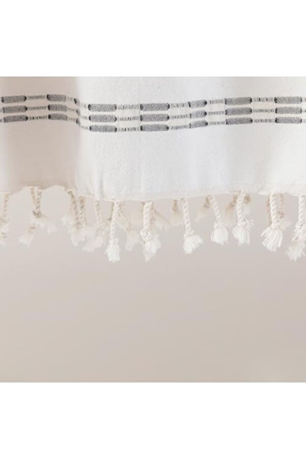 Shopverse Ta Peştamal 90X170 Cm, Ekru/ Mavi̇ Trendfli̇ck 1014773