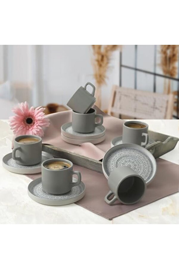 Shopverse Stackable Çay Takımı 12 Parça 6 Ki̇şi̇li̇k 21426 Trendfli̇ck 1014773