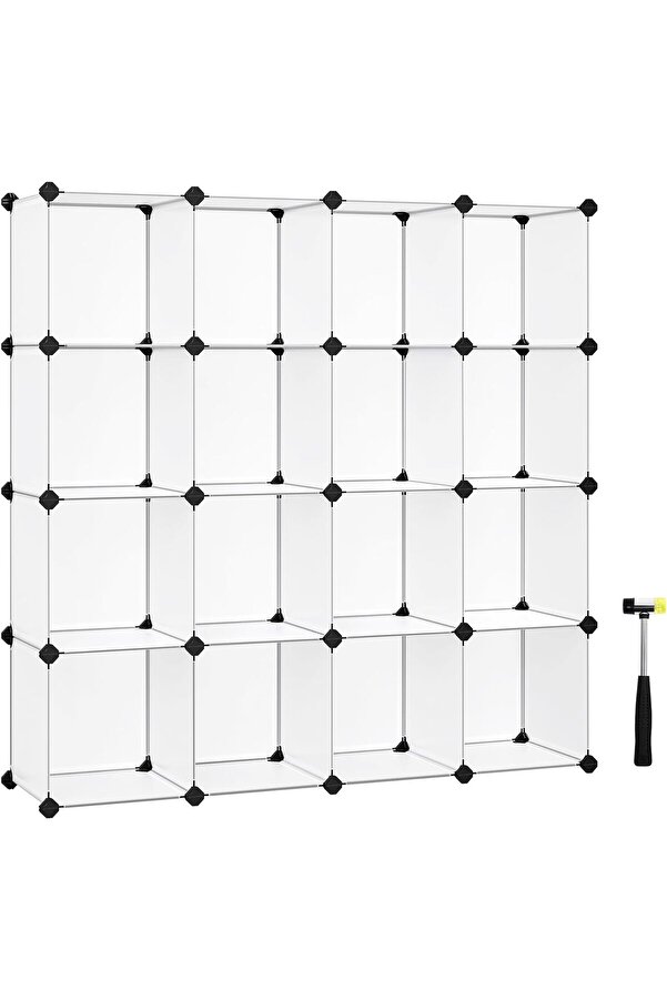 Shopverse Ayakkabı Rafı 15 Küp, Plasti̇k Raf, 153 X 31 X 153 Cm, Beyaz Lpc44L Trendfli̇ck 1014773