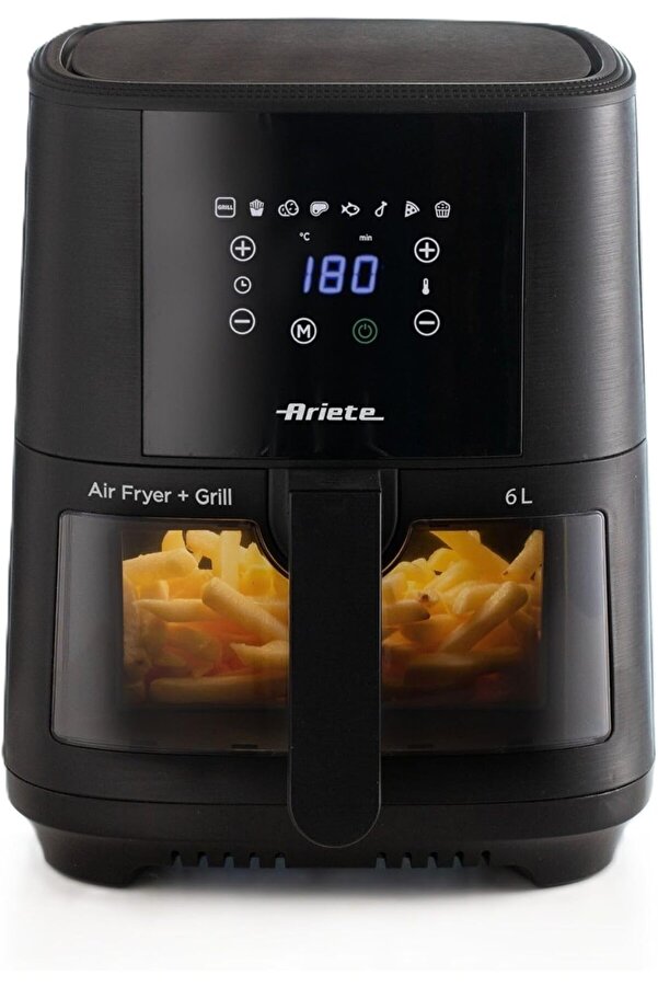 Shopverse Ai̇rfryer 4626/00-6 Li̇tre (2,5 Kg), 1300 Watt, 60 Dk Zaman Ayarı, 8 Program, Şeffaf Cam Pen