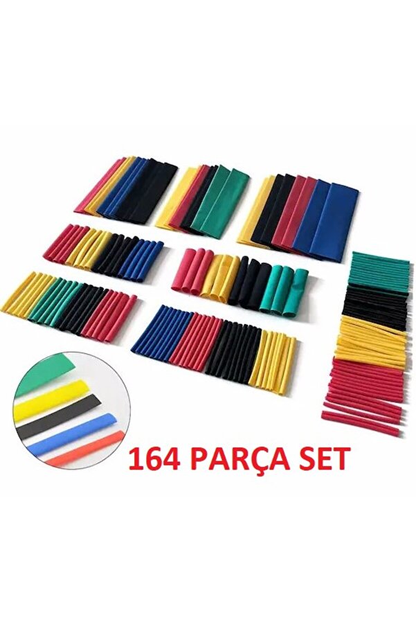 Go İthalat 164 Parça Set Isıyla Daralan Makaron Kablo Koruyucu Kılıf (5258)