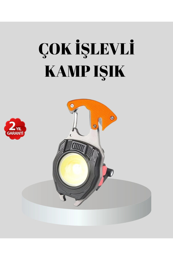 Çok Fonksi̇yonlu Anahtarlık Fener – Güçlü Led Işıklı, Şarjlı, Düdüklü Ve Tornavi̇dalı Mi̇ni̇ El Feneri̇