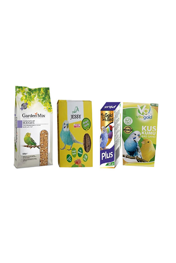 Yıldem Yeti̇şki̇n Muhabbet Kuşu Yemi̇ 1Kg Skt02/27+Jessy Ballı Kraker10 Lu+Zonaks Vi̇tami̇n 50Cc+Kuş Kumu 300Gr