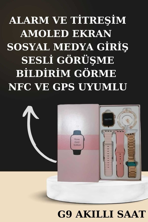 Ethab Giyim Nabız Ölçer Hediye Bileklikli Akıllı Saat Ve Dijital Göstergeli Bluetooth Kula - Glst3463-350